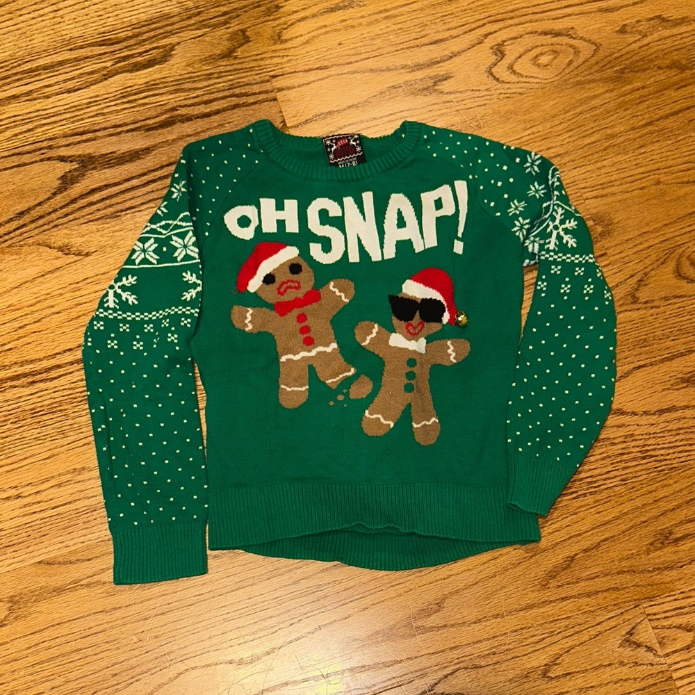 Kids “Oh Snap” Holiday Sweater